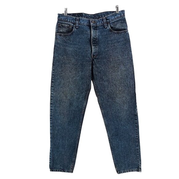 LEVIS 550 Vintage Acid Wash Blue Jeans MADE IN USA Size 36x32
